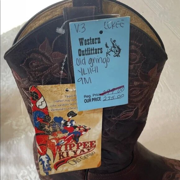 Old Gringo Brown Heeled Boots women’s size 9m - Picture 4 of 8